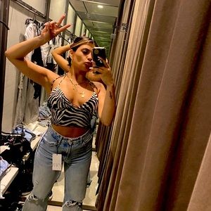 NWT! Zara Zebra top